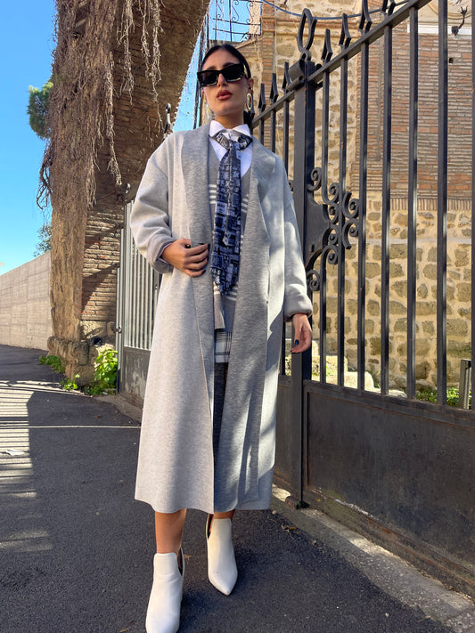 Cappottino grigio perla