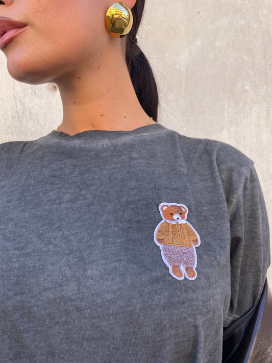 T-shirt Teddy Grey