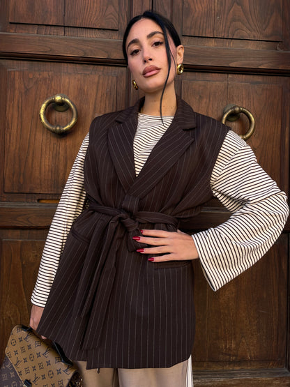 Smanicato gessato cacao