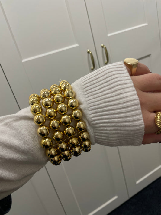 Bracciale biglia oro