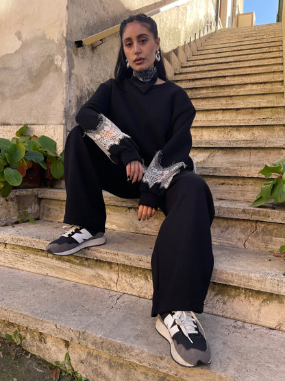 Coordinato tuta pizzo