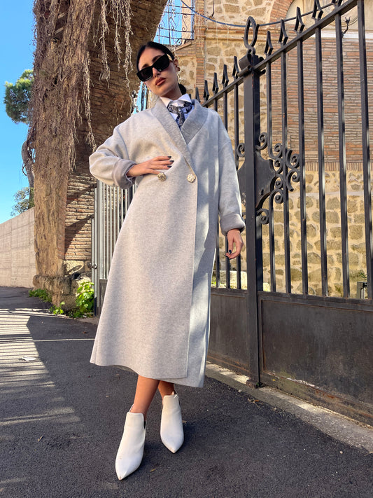 Cappottino grigio perla