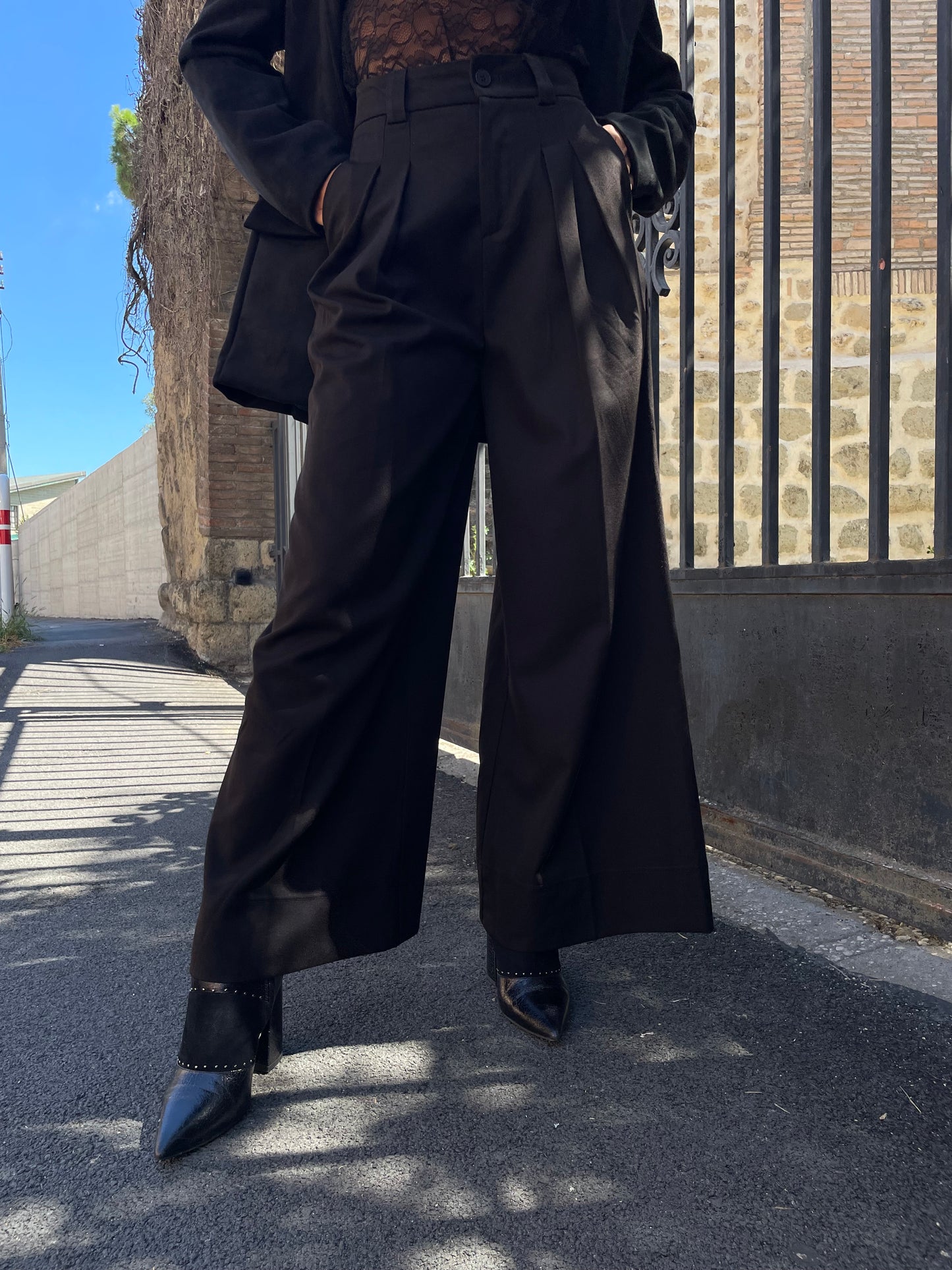 Pantalone palazzo Black