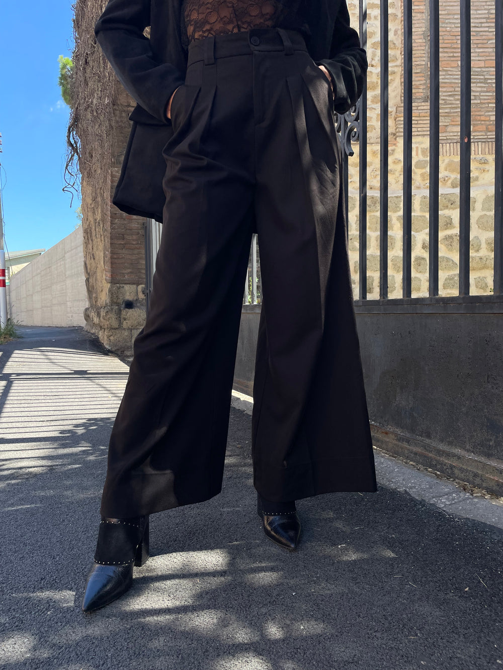 Pantalone palazzo Black