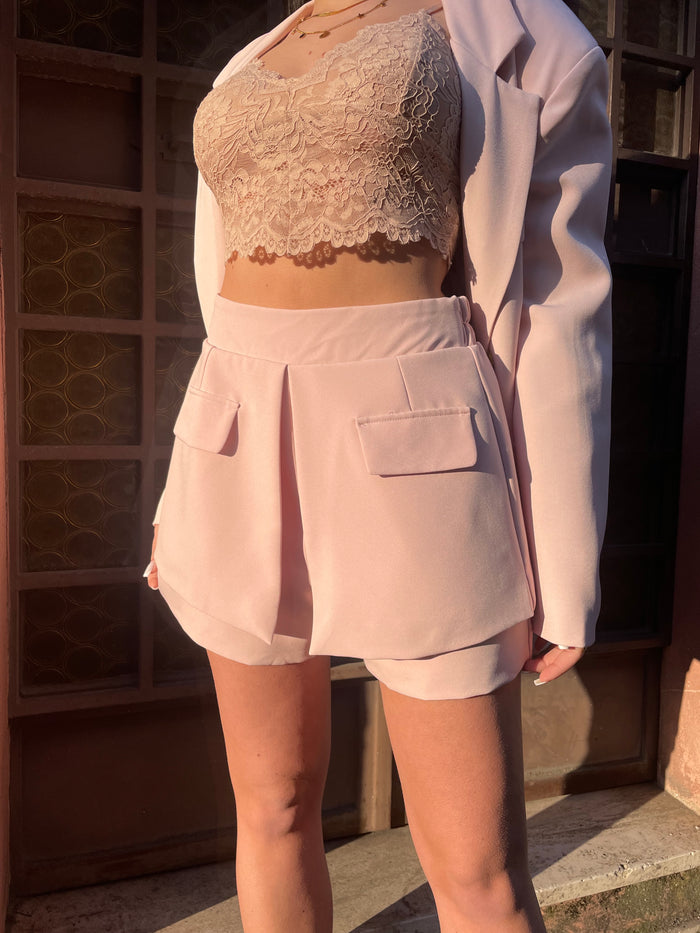 Pantaloncino Glam rosa