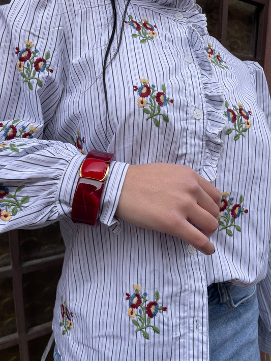 Bracciale in resina red