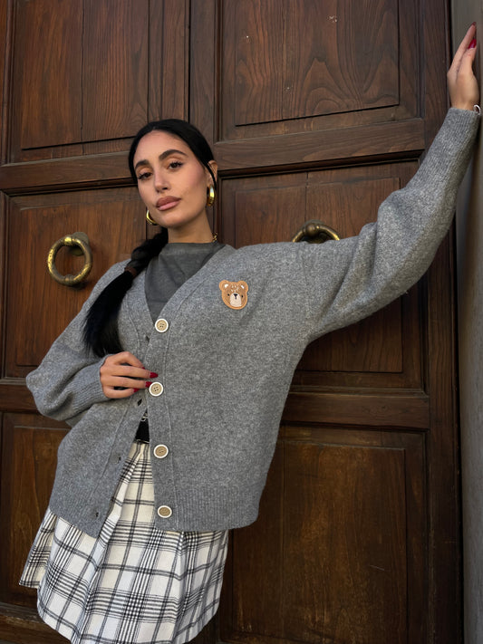 Cardigan Teddy Grey
