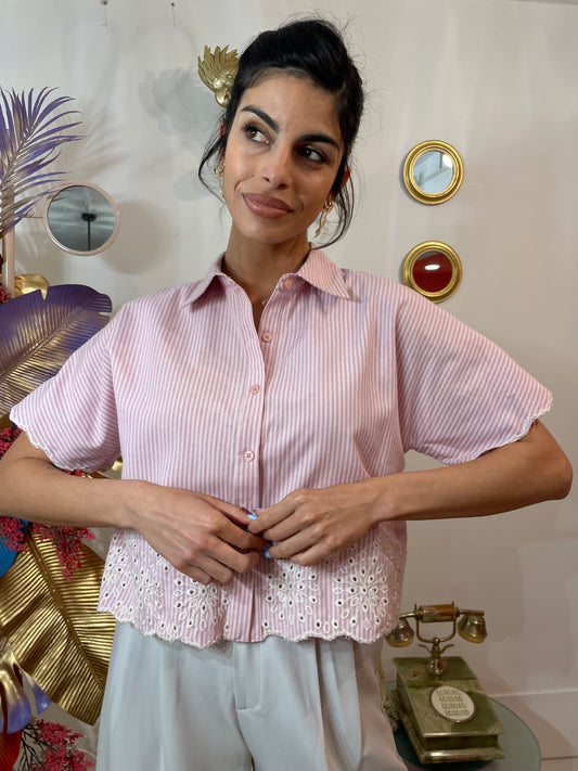 Camicetta righina Pink