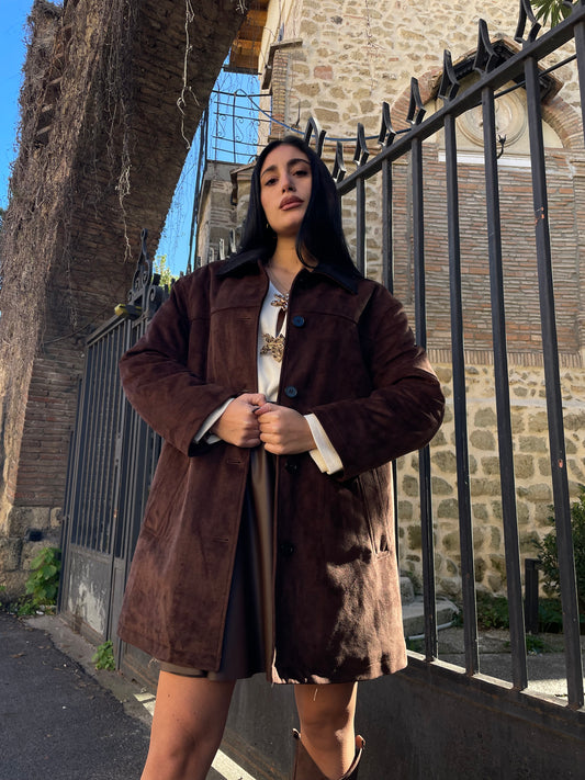 Cappotto Suede e costine