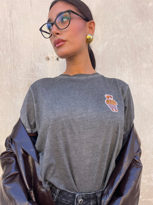 T-shirt Teddy Grey