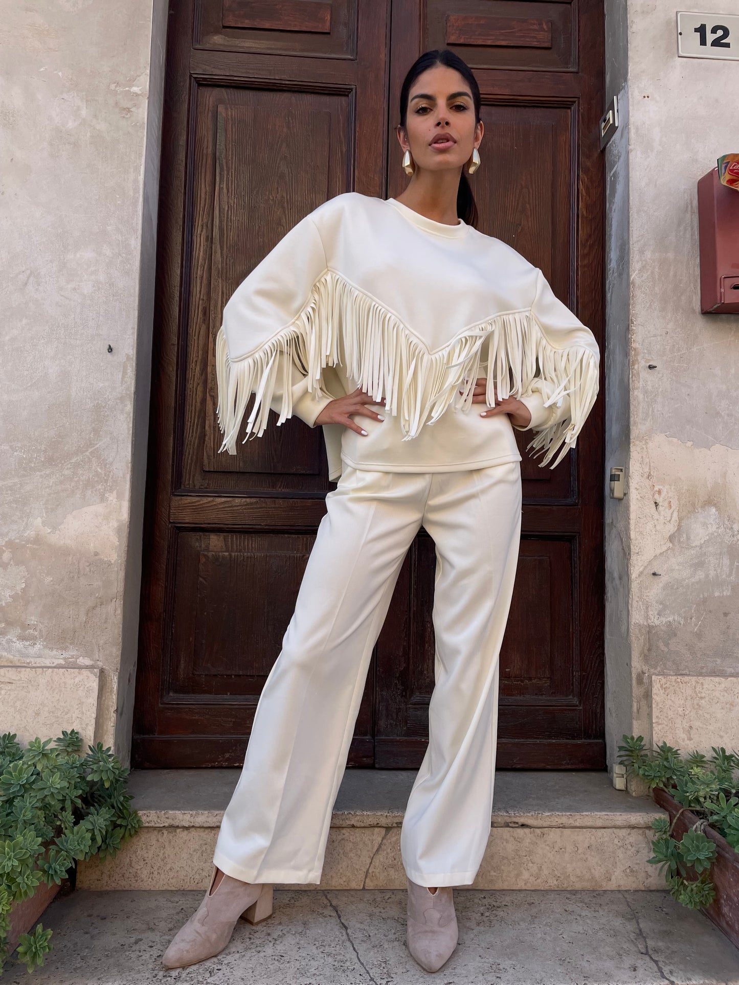 Pantalone carrot burro