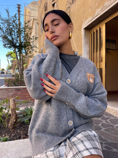 Cardigan Teddy Grey