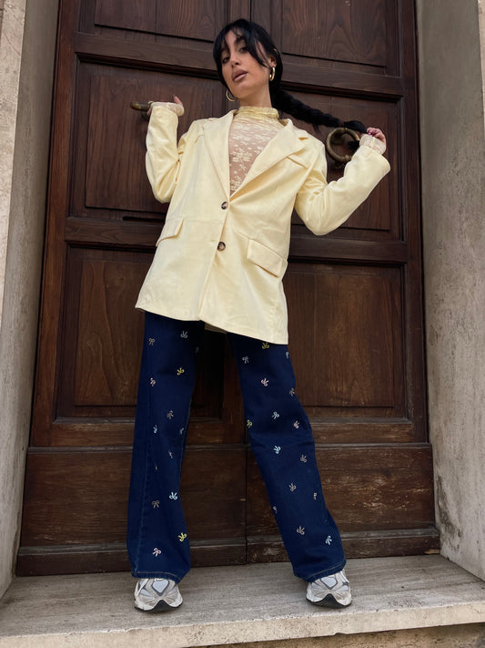 Giacca canarino Suede