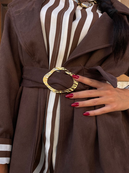 Giacca Suede cacao gioiello