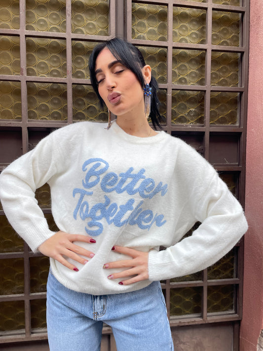 Maglione better bianco