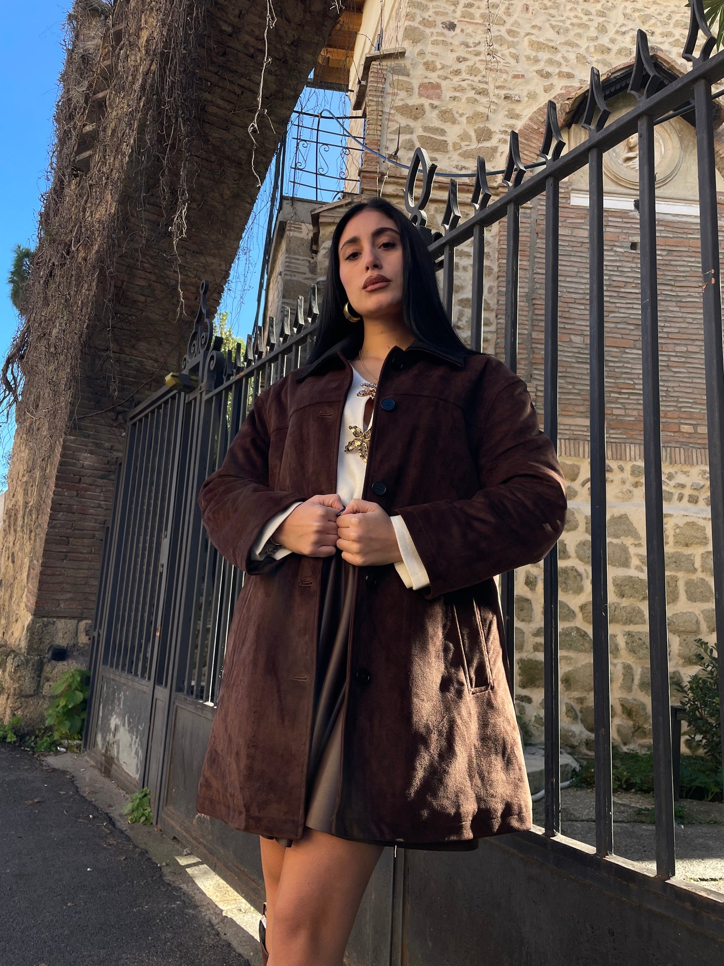 Cappotto Suede e costine