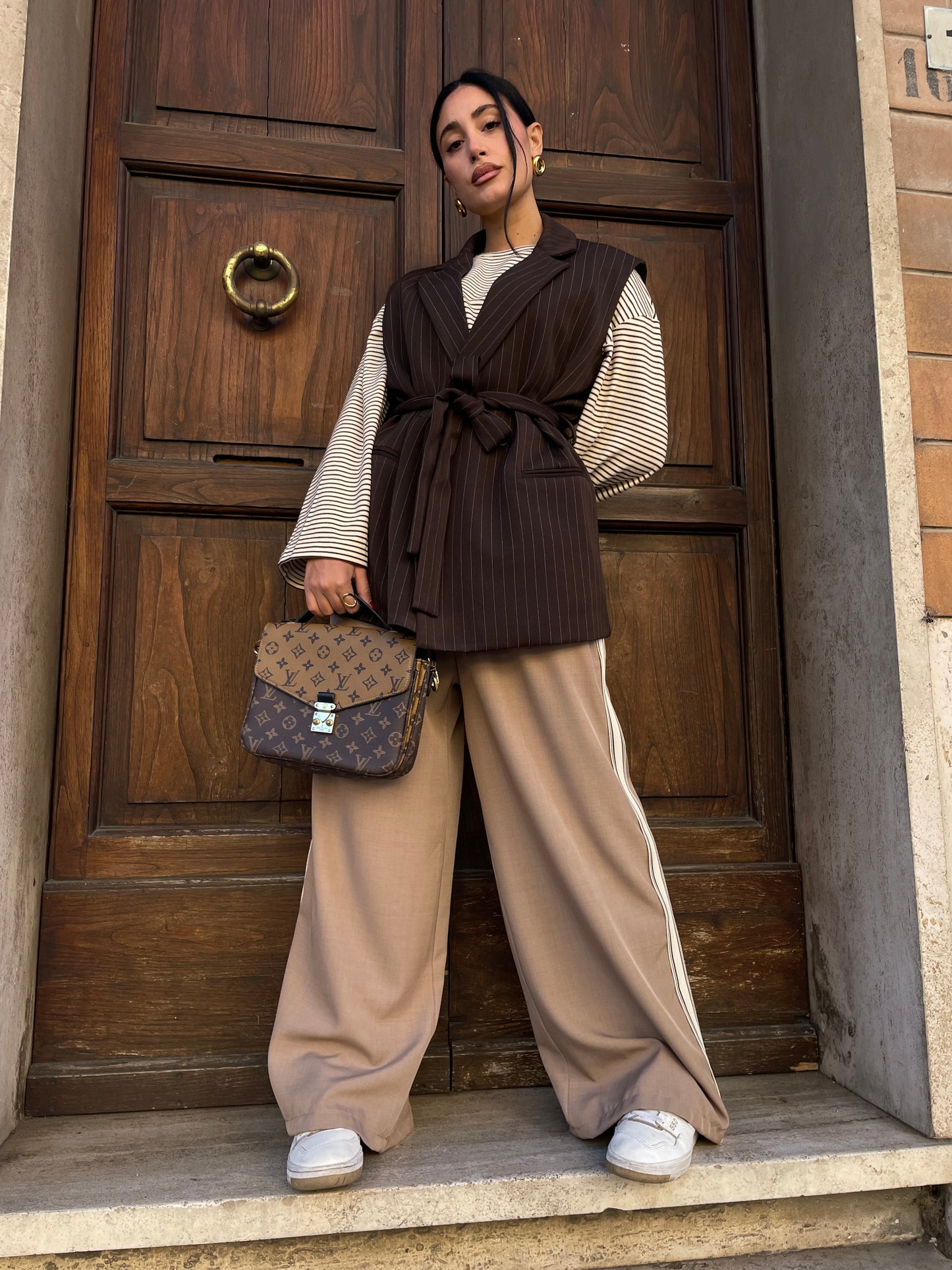 Smanicato gessato cacao