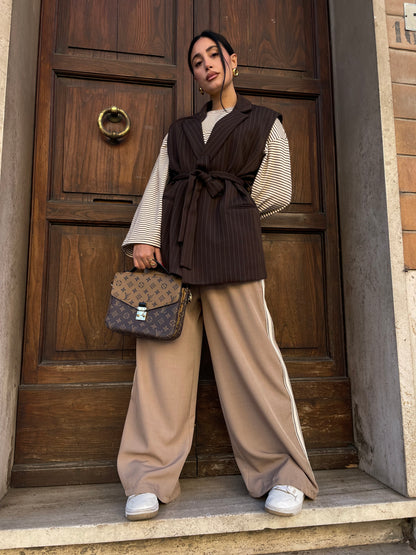 Smanicato gessato cacao