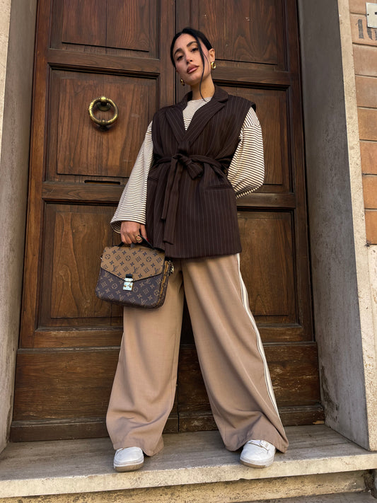 Smanicato gessato cacao