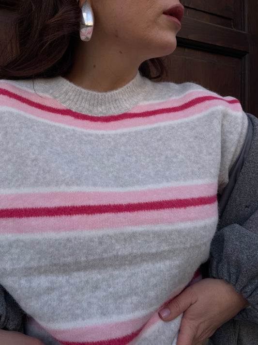 Maglione Pink Strip