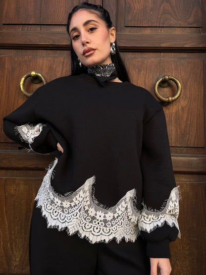 Coordinato tuta pizzo