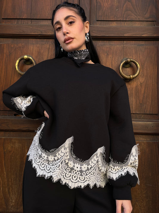 Coordinato tuta pizzo