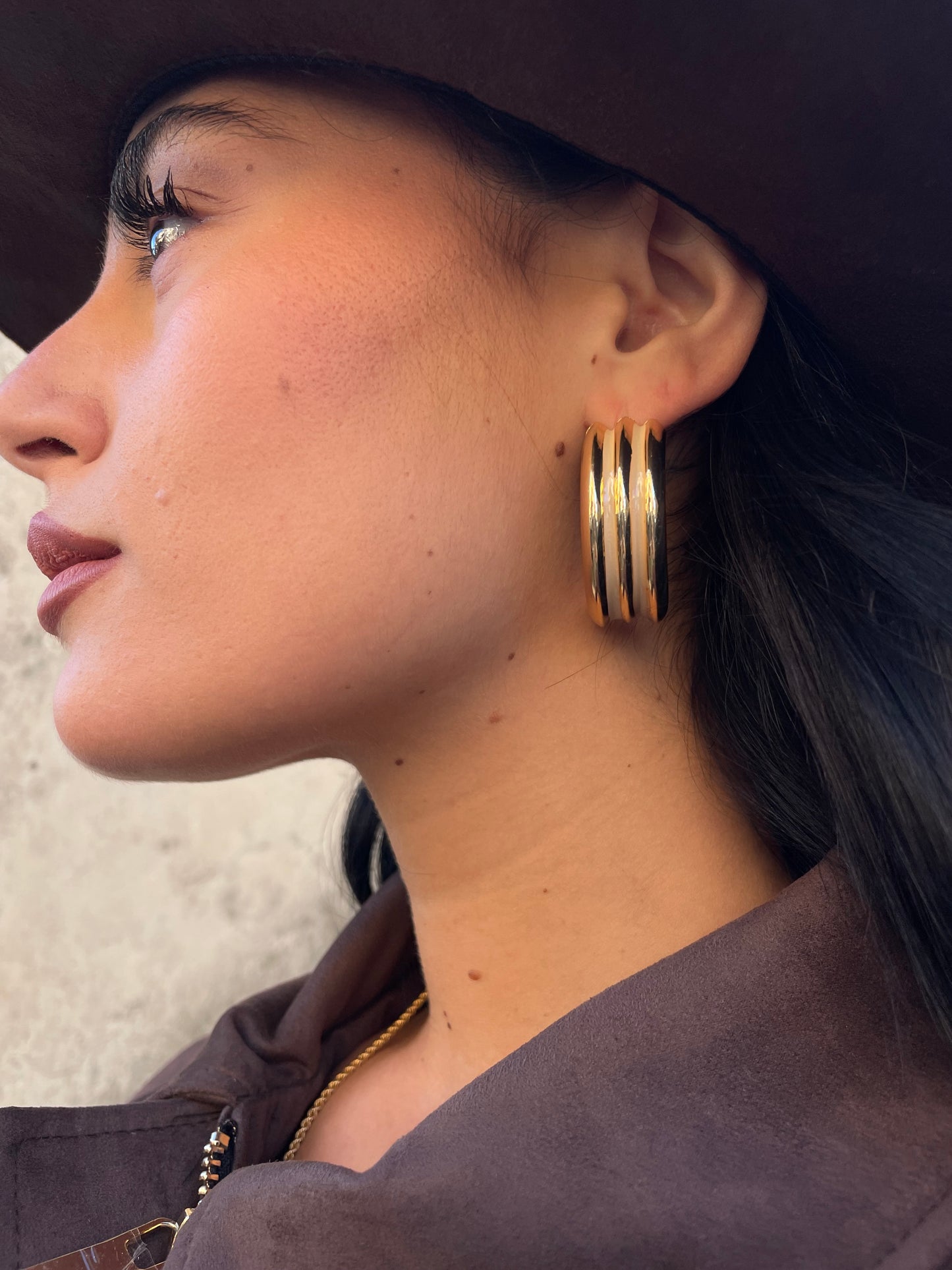 Semicerchi smalto beige