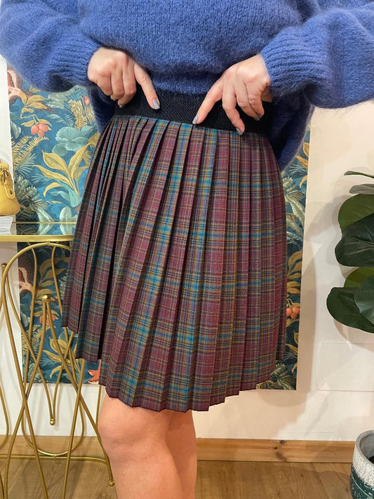 gonnellino tartan blu